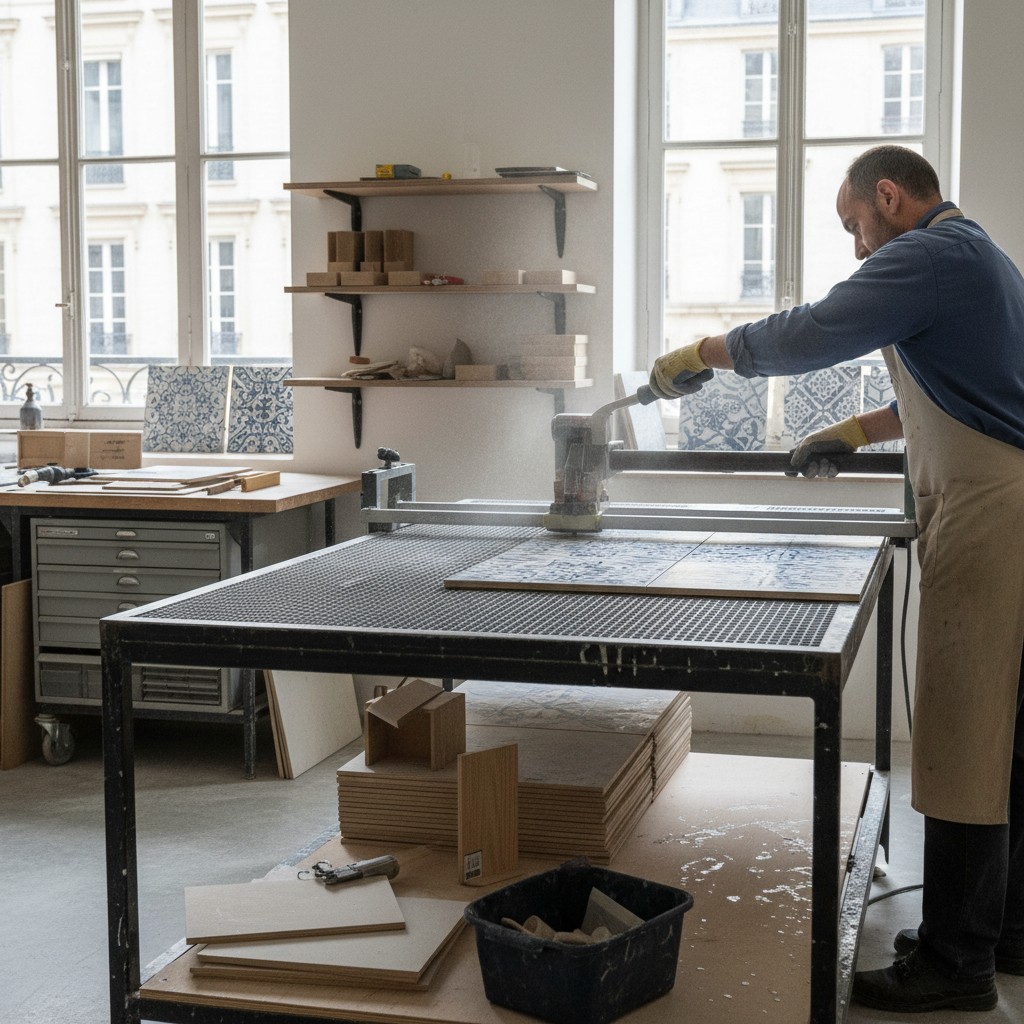 Projet de pose de carrelages, de dallages - Photo 1
